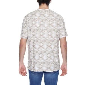 Beige Strukturiertes T-Shirt Modell An13368100127ro