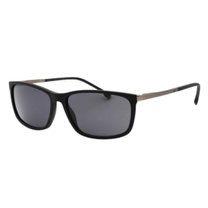 Hugo Boss - Sonnenbrille für Herren, Matt (Grau/Schwarz)