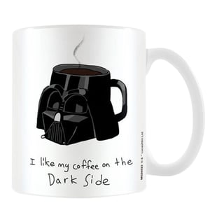 Star Wars - Kaffeebecher "Dark Side", Mem (Weiß/Schwarz)