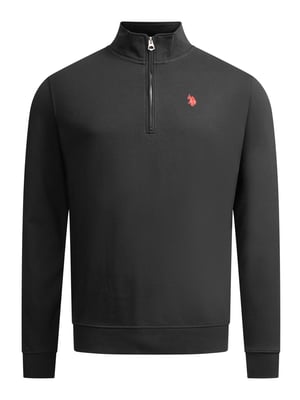 U.S. POLO ASSN. Herren Half-Zip Pullover USJaaspa aus Baumwoll-Viskose-Mix