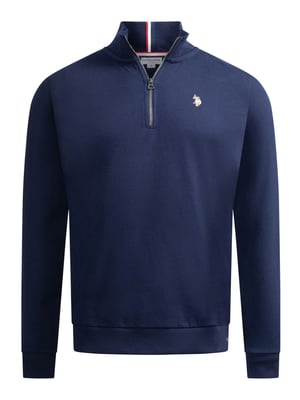 U.S. POLO ASSN. Herren Half-Zip Pullover USNiico aus Baumwollmix