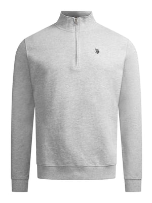 U.S. POLO ASSN. Herren Half-Zip Pullover USJaaspa aus Baumwoll-Viskose-Mix