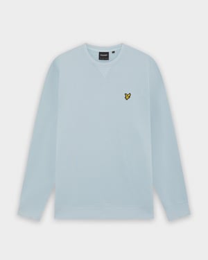 Rundhals-Sweatshirt in Hellblau