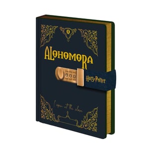Harry Potter - Tagebuch "Alohomora", Verschließbar, A5 (Schwarz)