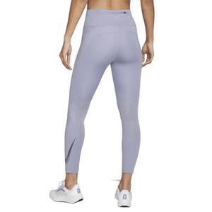 Nike - 7/8-laufleggings In Flieder Mit Mittelhohem Bund