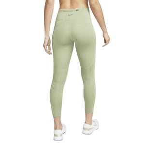 Nike Dri-fit 7/8-laufleggings Mit Mittlerer Leibhöhe In Ölgrün