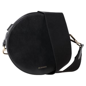 Jil Sander Kleine Trommel Tasche aus schwarzem Leder