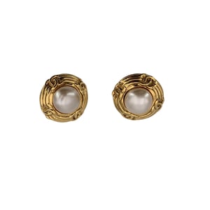 Chanel Vintage Metallohrringe