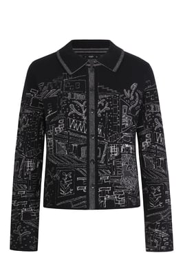 Jacquard-Jacke, Favela-Muster