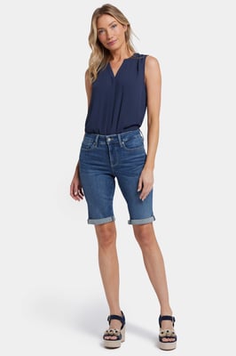 Briella 11 Zoll Denim-Shorts mit umgeschlagenen Säumen | Valencia Surf