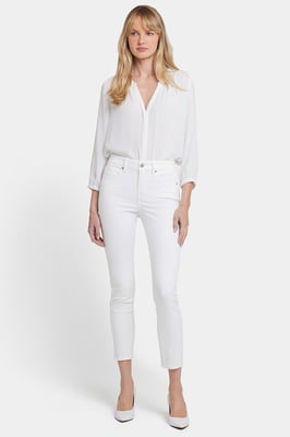 Alina Knöchellange Jeans Weiße Premium-Denim | Optisches Weiß