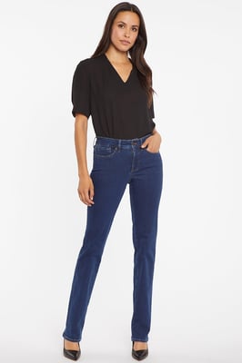 Marilyn Straight Jeans Mittelblau Premium Denim | Quinn