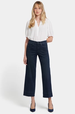 Teresa Weite Knöchelhose | Obsidianblau
