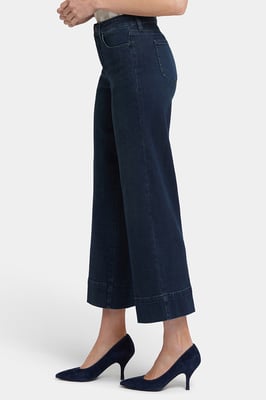 Teresa Weite Knöchelhose | Obsidianblau
