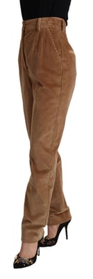 Ribstoffhose Braun