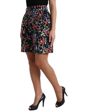Blumenmuster Hohe Taille Shorts