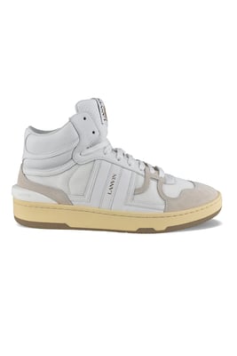 Lanvin Hohe Sneakers Clay Weiß