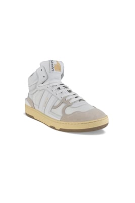 Lanvin Hohe Sneakers Clay Weiß
