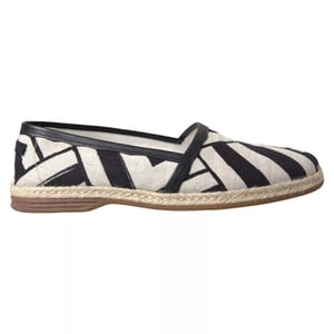 Geometrische Canvas-Espadrilles