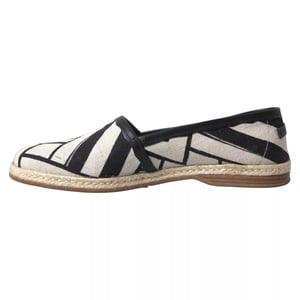 Geometrische Canvas-Espadrilles