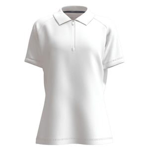Forelson - "Blockley" Poloshirt Reißverschluss für Damen (Weiß)
