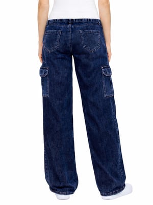 Enzo | Damen Cargo Baggy Jeans