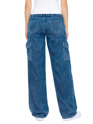 Enzo | Damen Cargo Baggy Jeans