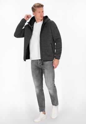 Schmuddelwedda Jacke Männer dunkelgrau meliert