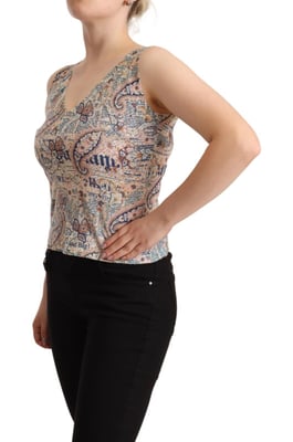 Paisleymuster ärmelloses Top