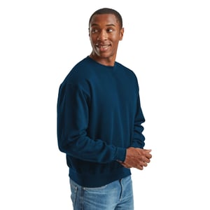 Fruit of the Loom - Sweatshirt für Herren/Damen Unisex, Super Baumwolle (Bergblau)