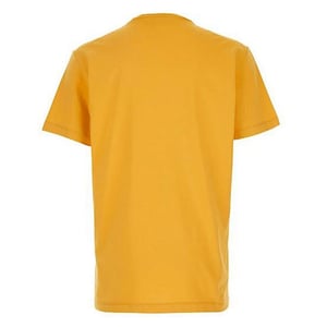 Dsquared2 Sonnenblumengelbes T-shirt Großes Schwarzes Logo