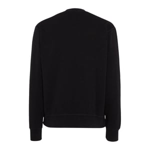 Dsquared2 Schwarzes Sweatshirt Mit Rundhalsausschnitt, Großes Weißes Logo
