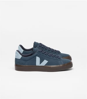Veja Campo Wildleder Damen Nautico Stahl Adler Sneakers