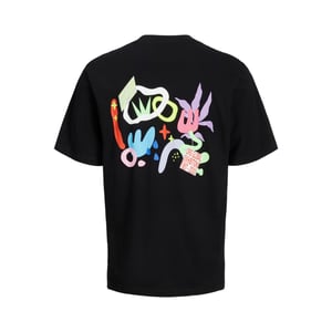 Jack & Jones Canon Wide Fit Tee   Schwarz