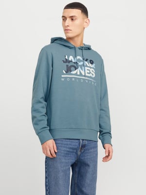 Jack & Jones Luke Sweat Hood  Blau