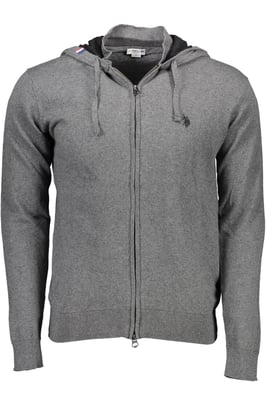 Zip-Up Strick-Hoodie Modell