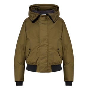 Dsquared2 Techno Daunen-bomberjacke Mit Kapuze, Militärgrün