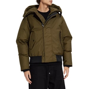 Dsquared2 Techno Daunen-bomberjacke Mit Kapuze, Militärgrün