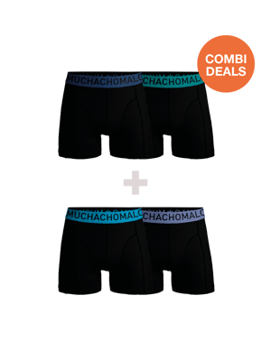 Muchachomalo - 2er-Pack + 2er-Pack Boxershorts für Herren - Kombiangebot