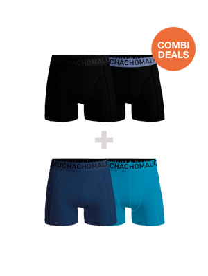 Muchachomalo - 2er-Pack + 2er-Pack Boxershorts für Herren - Kombiangebot