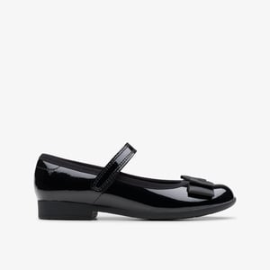 Scala Tap K Schwarze Lackschuhe