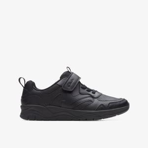 ClowderSprintO schwarze Lederschuhe