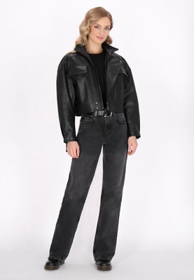 Dreimaster Jacke Frauen Schwarz
