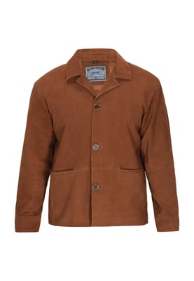 Dreimaster Jacke Männer Cognac