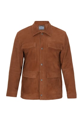 Dreimaster Jacke Männer Cognac