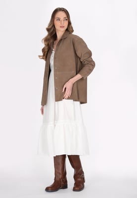 Dreimaster Jacke Frauen dunkler Stein
