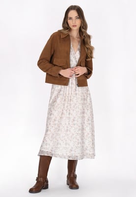 Dreimaster Jacke Frauen Cognac