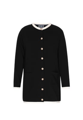 Dreimaster Strickjacke Frauen Schwarz