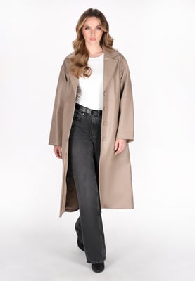 Dreimaster Mantel Frauen Taupe