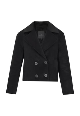 Dreimaster Mantel Frauen Schwarz